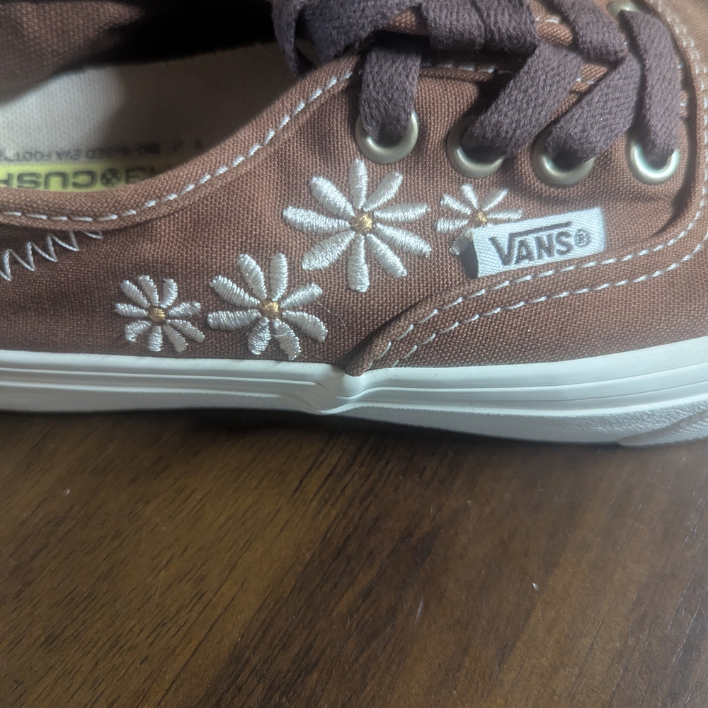Vans Brown Floral Sneakers